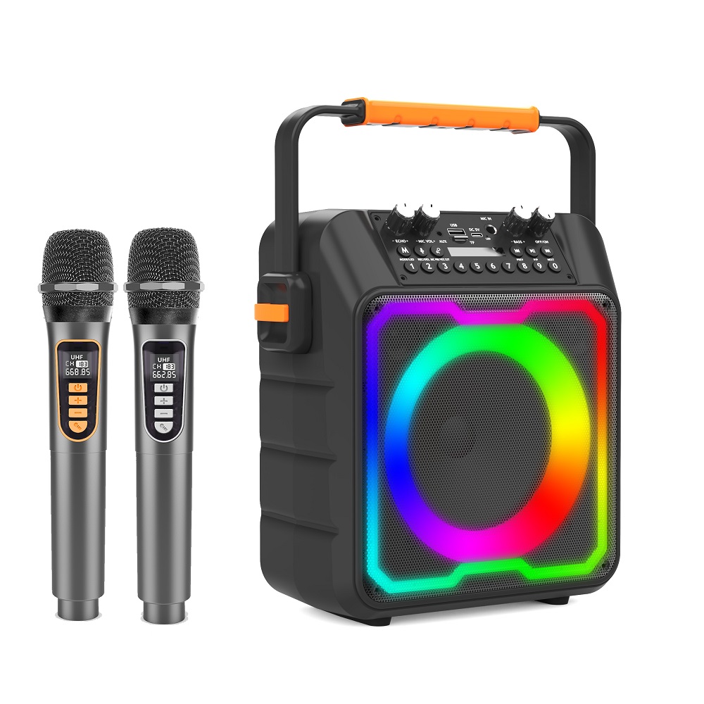 Top Sale New AMZ Karaoke Speak - Karaoke Machine Portable With 2 Mic review and price