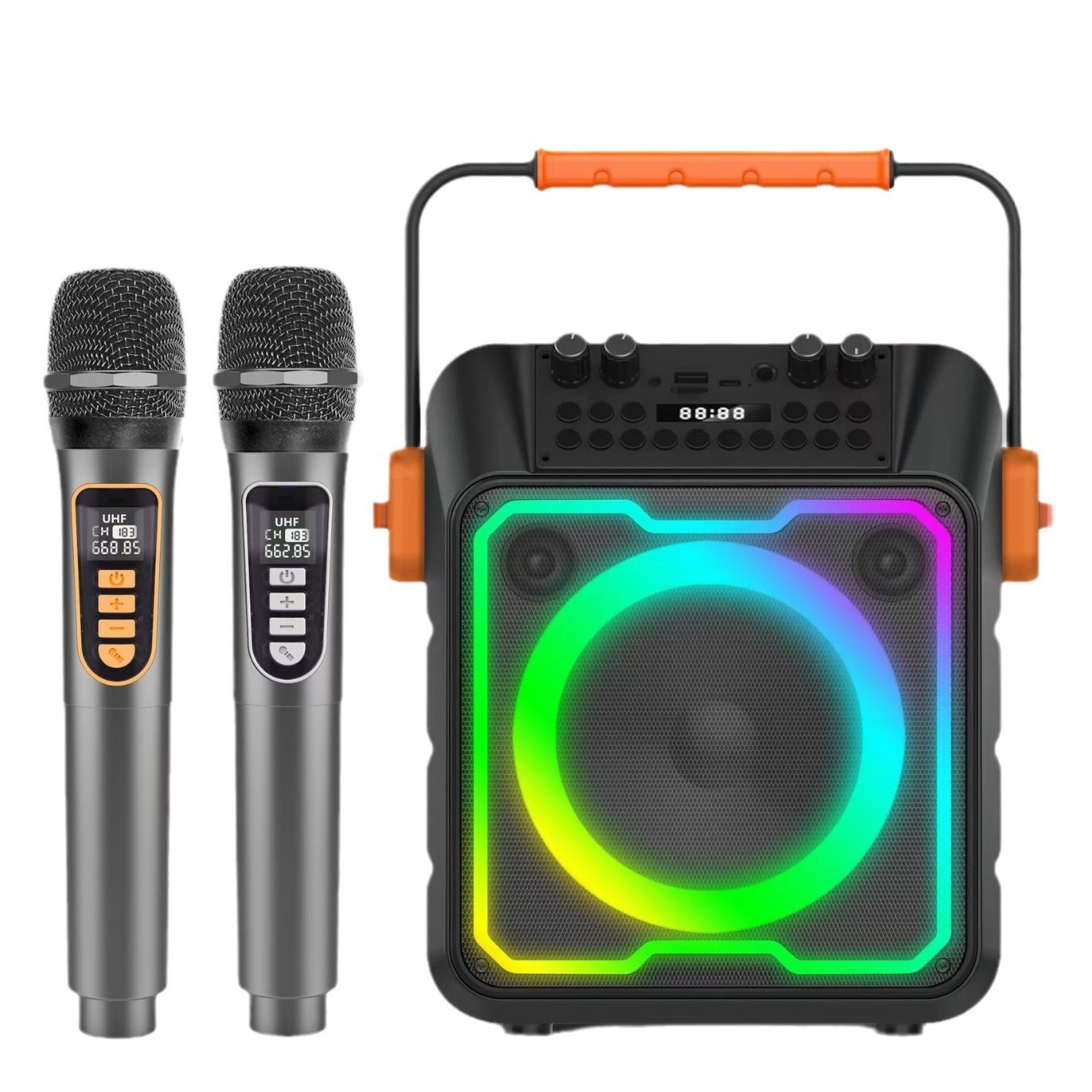 Top Sale New AMZ Karaoke Speak - Karaoke Machine Portable With 2 Mic review and price