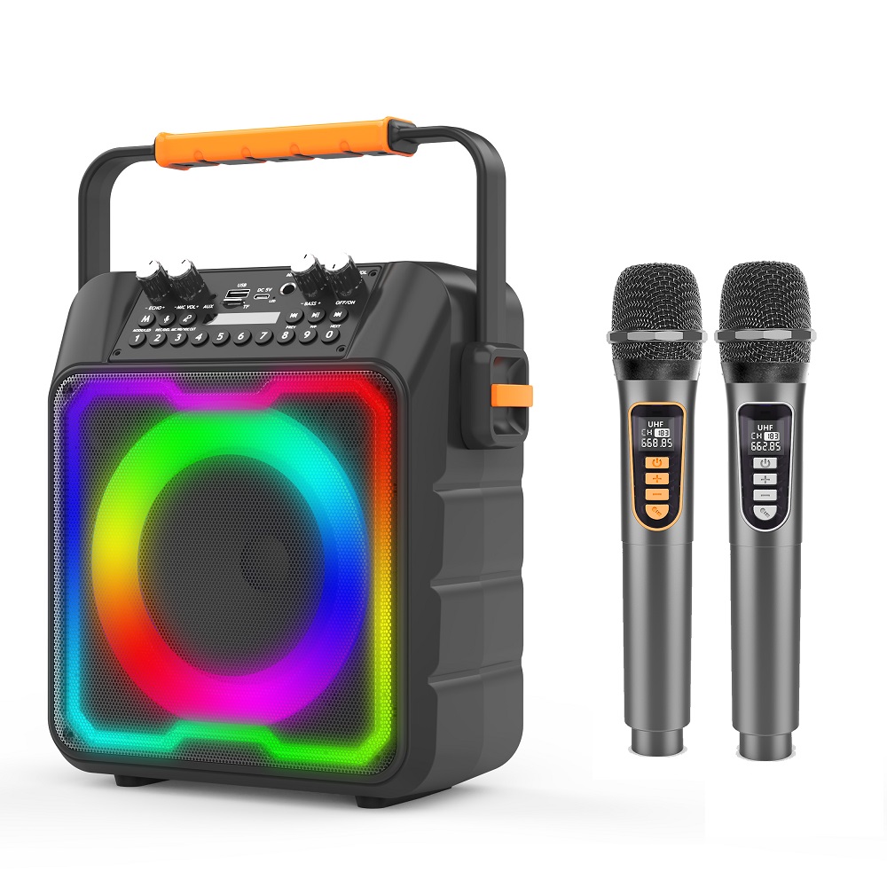 Top Sale New AMZ Karaoke Speak - Karaoke Machine Portable With 2 Mic review and price