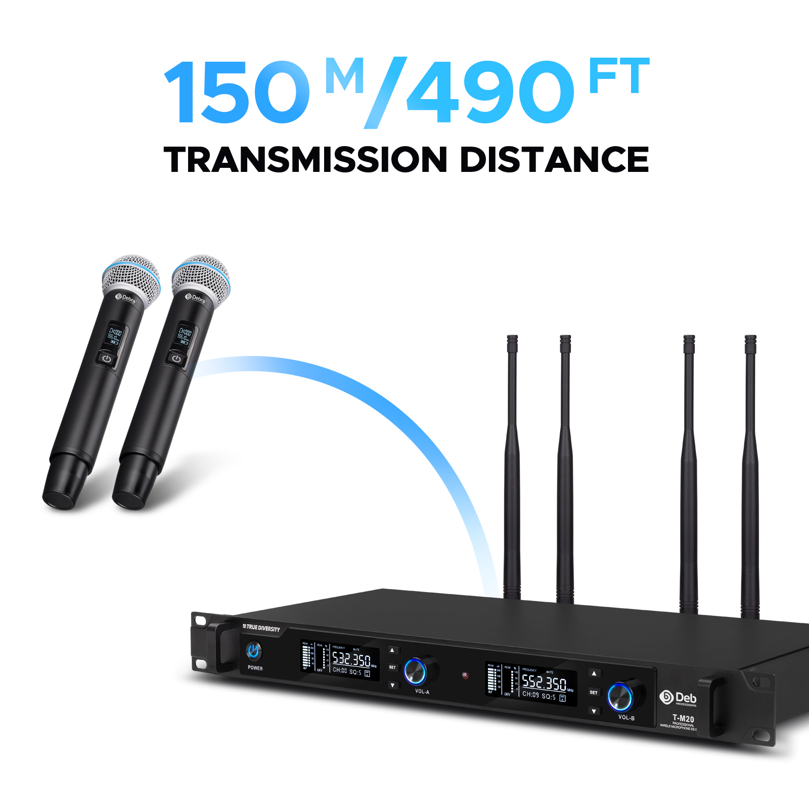 Debra T-M20 UHF Wireless Handh - Uhf Wireless Microphone System Dual Channel review and price