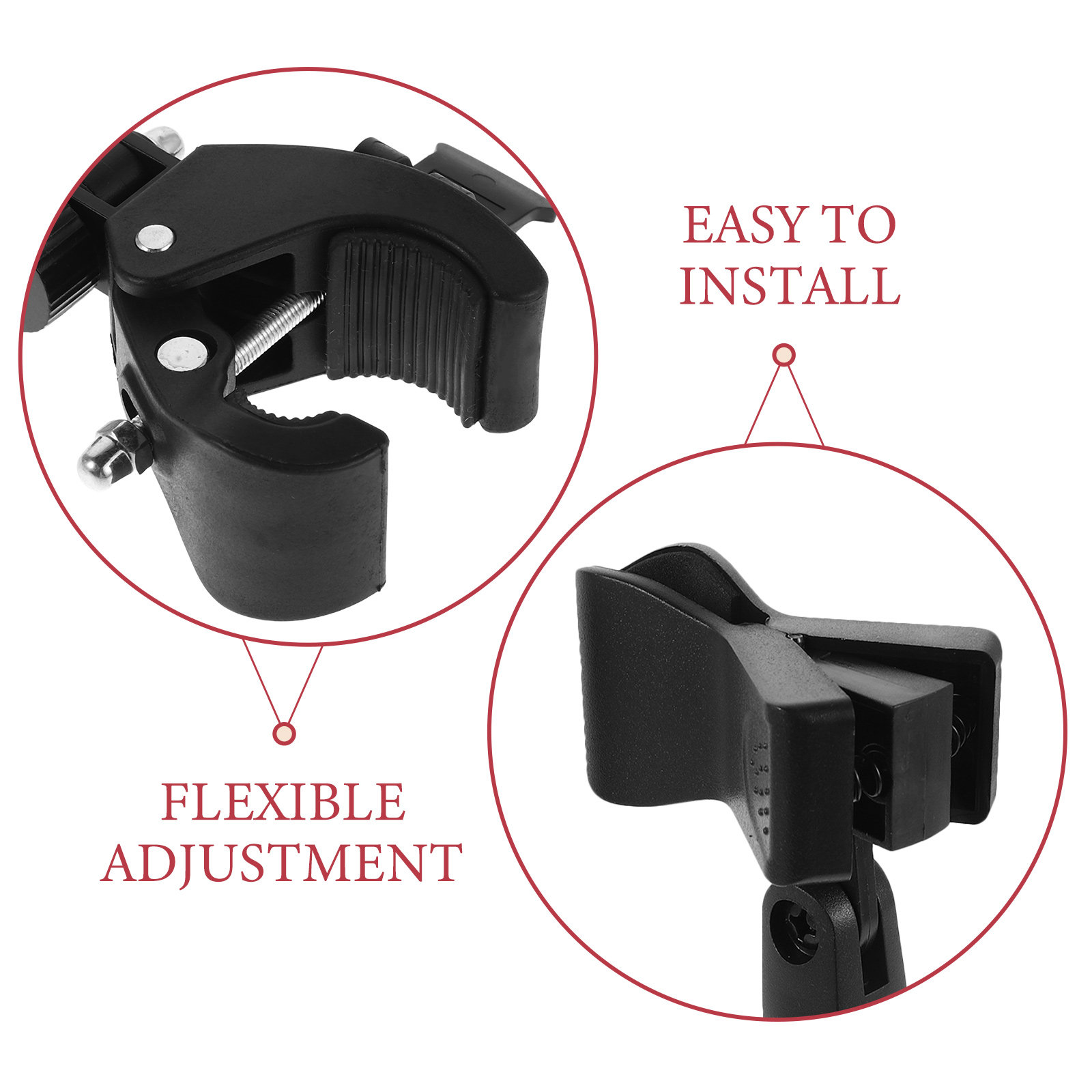 2Pcs Adjustable Mic Stand Clam - Microphone Shock Mount Universal review and price