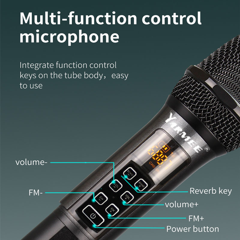 YARMEE Professional UHF Wirele - Rechargeable Wireless Mic Lithium Battery review and price