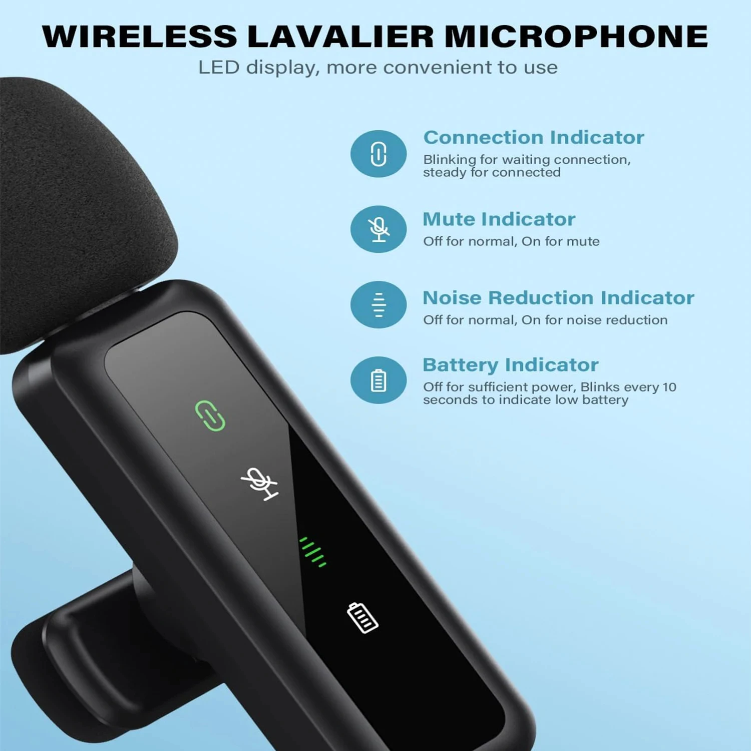 Lavalier Wireless Microphone 8 - Rechargeable Wireless Mic Lithium Battery review and price