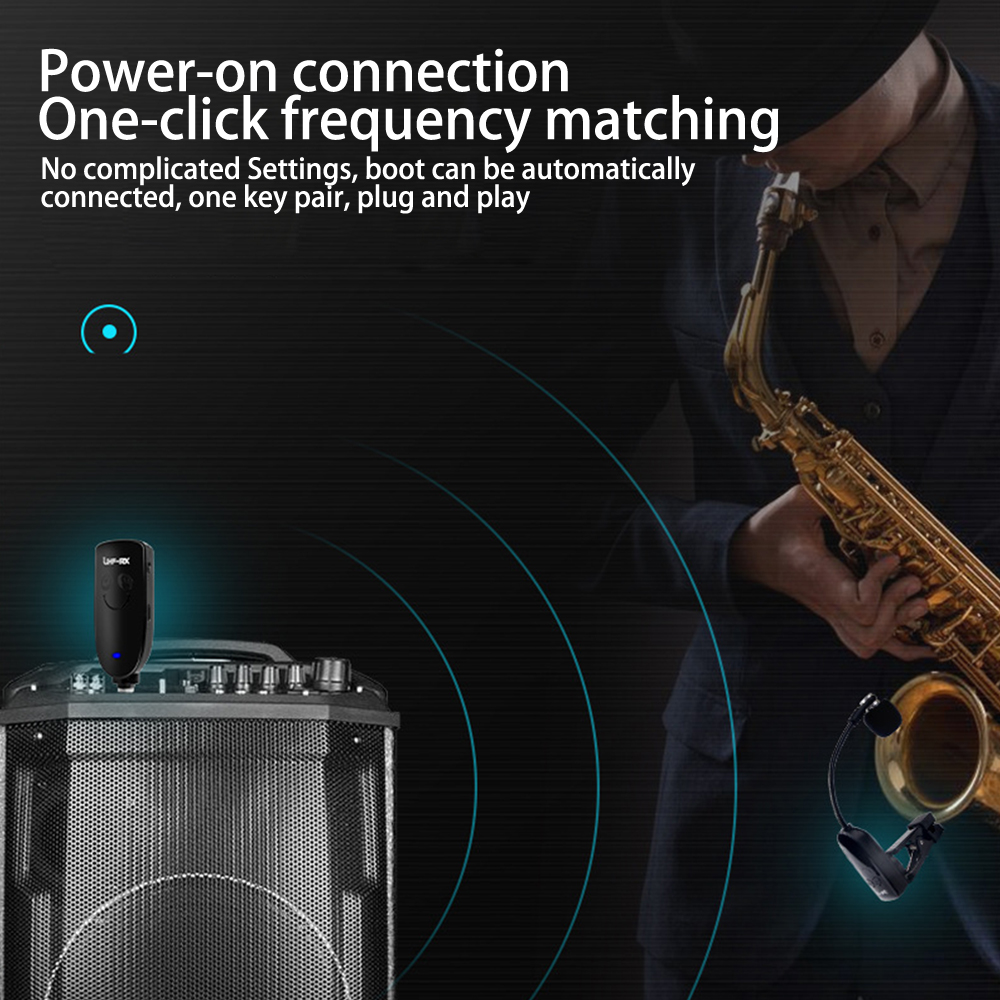 Saxofone Wireless Microphone M - Wireless Lavalier Microphone Dual Receiver review and price