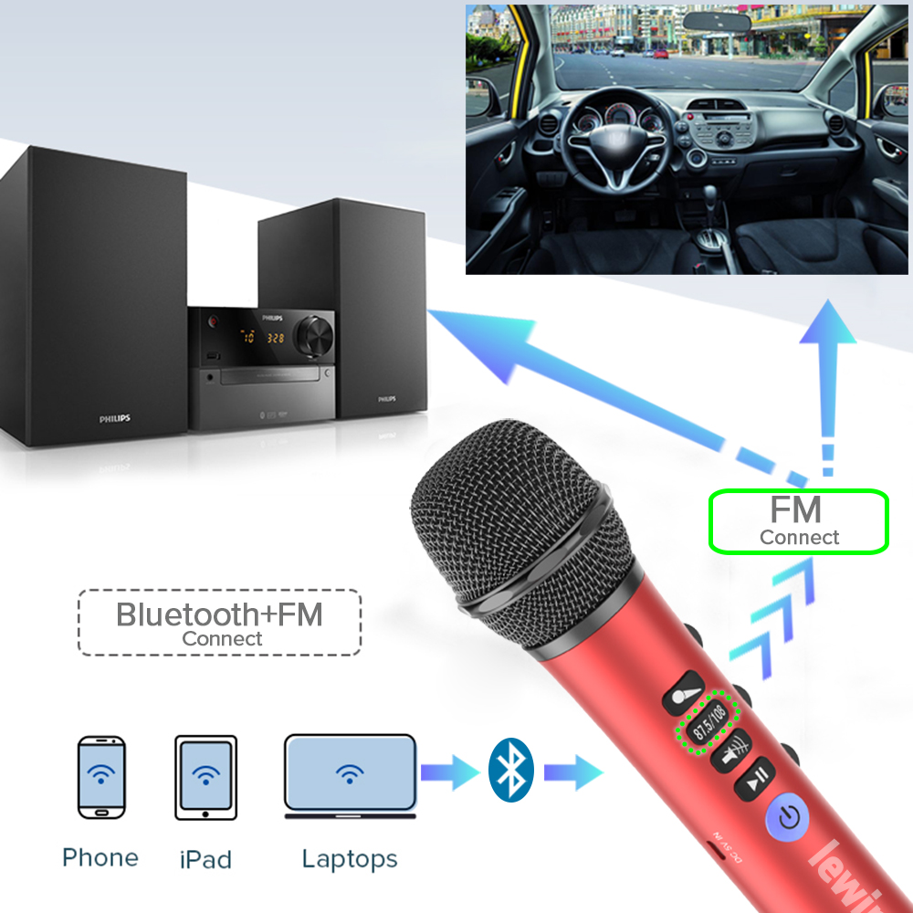 Lewinner L698 Wireless Microph - Bluetooth Karaoke Microphone Handheld review and price