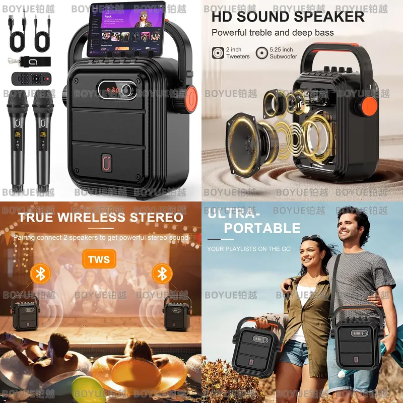 Portable Karaoke Machine with  - Karaoke Machine Portable With 2 Mic review and price